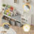 60" Kids Bookshelf with Reading Nook, Wooden Bookcase with Soft Seat Cushion, Movable Fabric Drawers & Storage Cubbies, Toy Organizer for Kids Room, Nursery, Bedroom, Playroom, Classroom, White