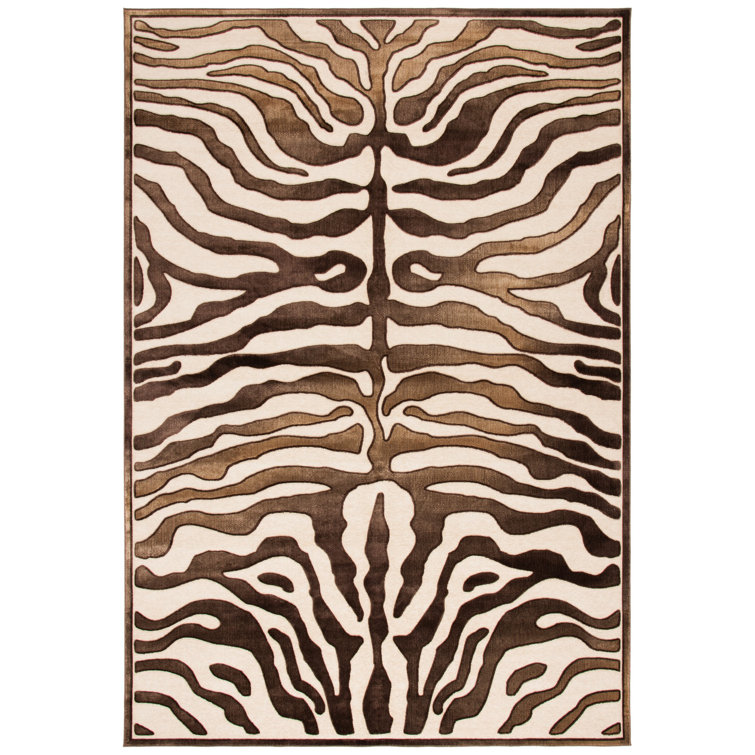 Tapis à imprimé animal Braswell Performance