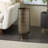Mufinella Aluminum Metal Textured Wide Floor Geometric Decorative Brass Vase with Elevated Base-98716392