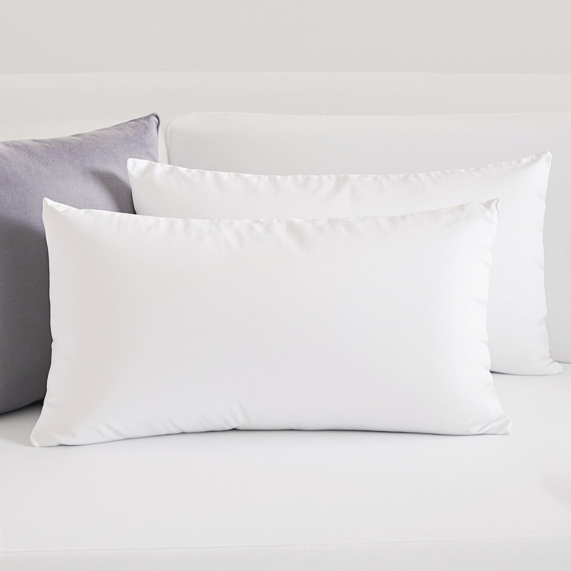 Insert de coussin décoratif respirant en duvet synthétique, Rectangle H 16 po x l 24 po