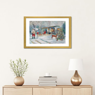 «Santa's Hideaway» par Ruane Manning - reproduction d'art