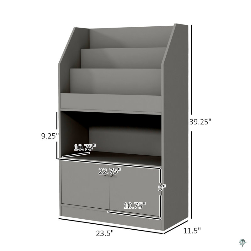 Bookshelf With Toy Storage Cabinet