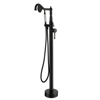 1 Handle Floor Freestanding Tub Filler with Diverter