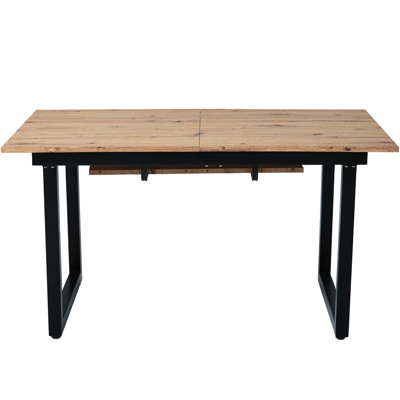 Darence Extendable Metal Base Dining Table