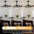 42" Modern Ceiling Fan With Led Light & Remote, Blooth Speaker,  Reversible, 6 Speeds