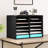 12 Slots Classroom Mailbox, Wooden File Document Paper Storage Organizer Adjustable