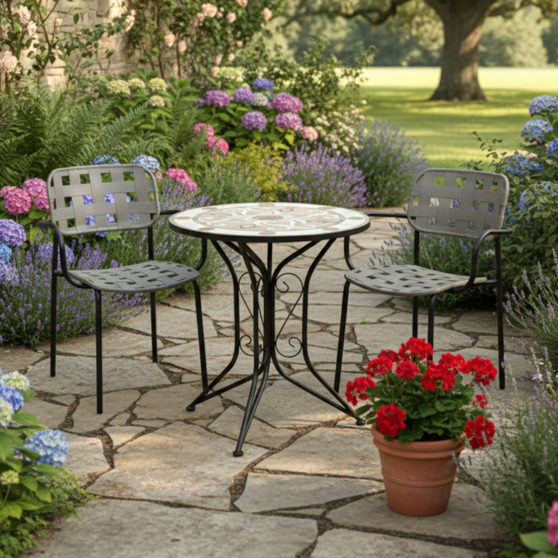 2 - Person Patio Dining Set Round Table