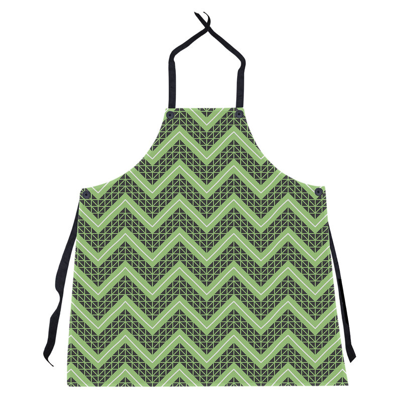 Stephenie Bib Apron, Dark Green/Black