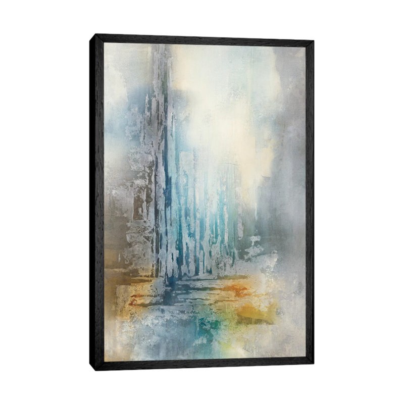 Rising Atmosphere by Scott Brems - Painting on Canvas, 101.6cm H x 66.04cm W x 3.81cm D, Black Floater Framed