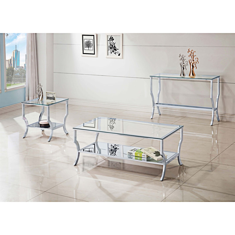 Table basse avec tablette