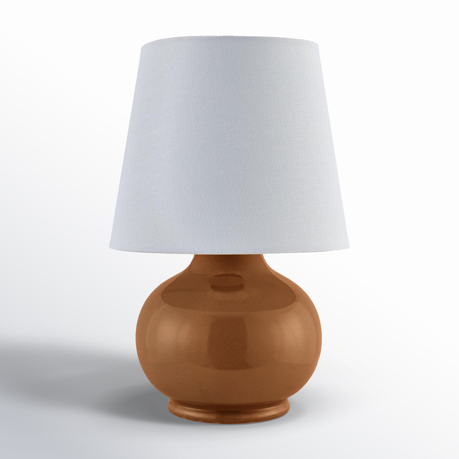 Momsen Drum Ceramic Table Lamp, Tan, 13'' H X 8'' W X 8'' D