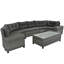 Ensemble de canapé modulaire en osier 8 pièces 8 pièces-1738234384