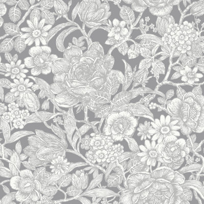 Guynn Floral Trails 33' L x 20.5" W Wallpaper Roll