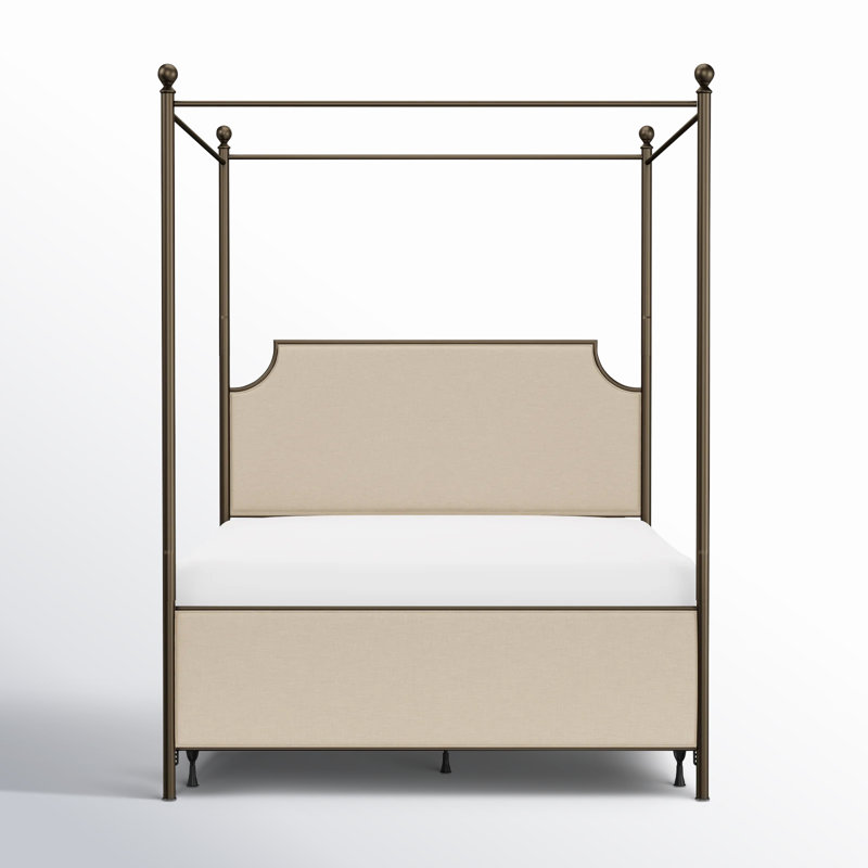Aasif Upholstered Metal Canopy Bed