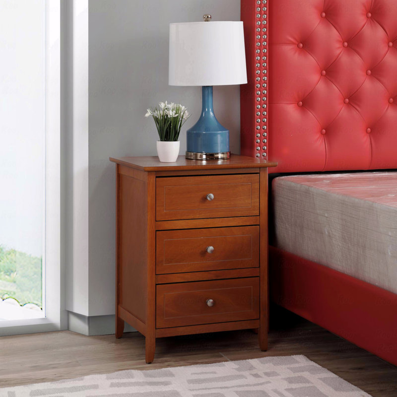 Table de chevet en chêne Timeless pour chaque chambre, Brun