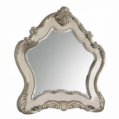 Ragenardus 46"x48" Mirror, Antique White Finish