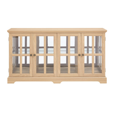 Exquisite Showcase With Remote Control Function And Base Splendid Display Glass Doors Adjustable Shelving