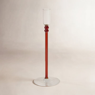 Wyland Glass Tabletop Candlestick