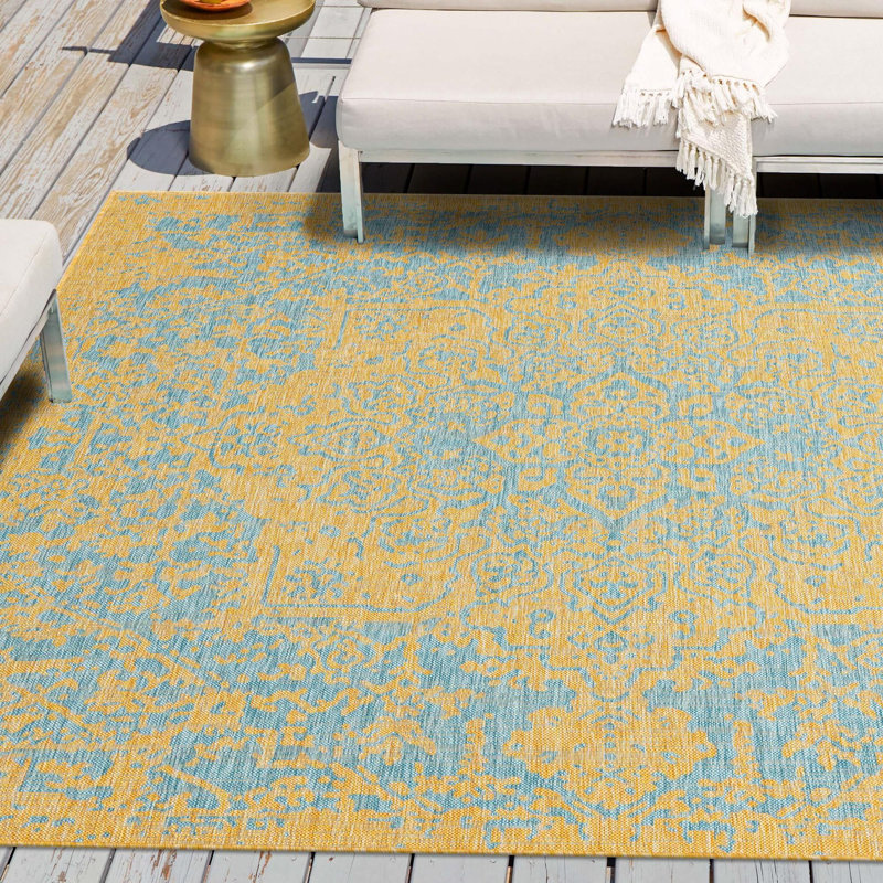 Tapis d'extérieur Jill Zarin, Carré 13 pi 1 po