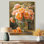 «Golden Hour Peony Bouquet At The Farm III» - pivoines, art mural
