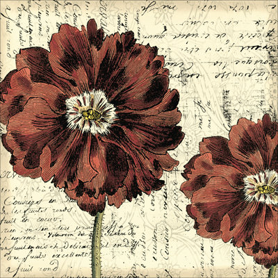Printed Vintage Composition II (IP) by Vision Studio - Wrapped Canvas Painting