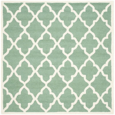 Roan Trellis Wool Hand Woven Area Rug