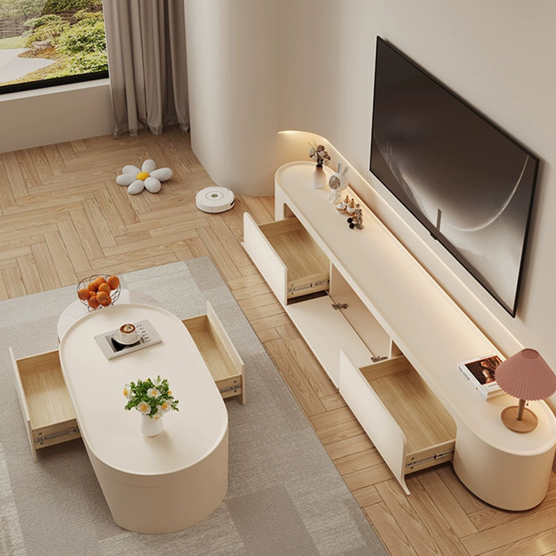 French Style TV Stand and Coffee Table Set
