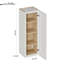  Armoires de buanderie à fixation murale avec portes et tablettes, armoire à pharmacie en bois massif RTA, armoire de rangement blanche Shaker de l 15 po x H 42 po x H 12 po, peu encombrante pour la cuisine, la salle de bain et le garage-120317558
