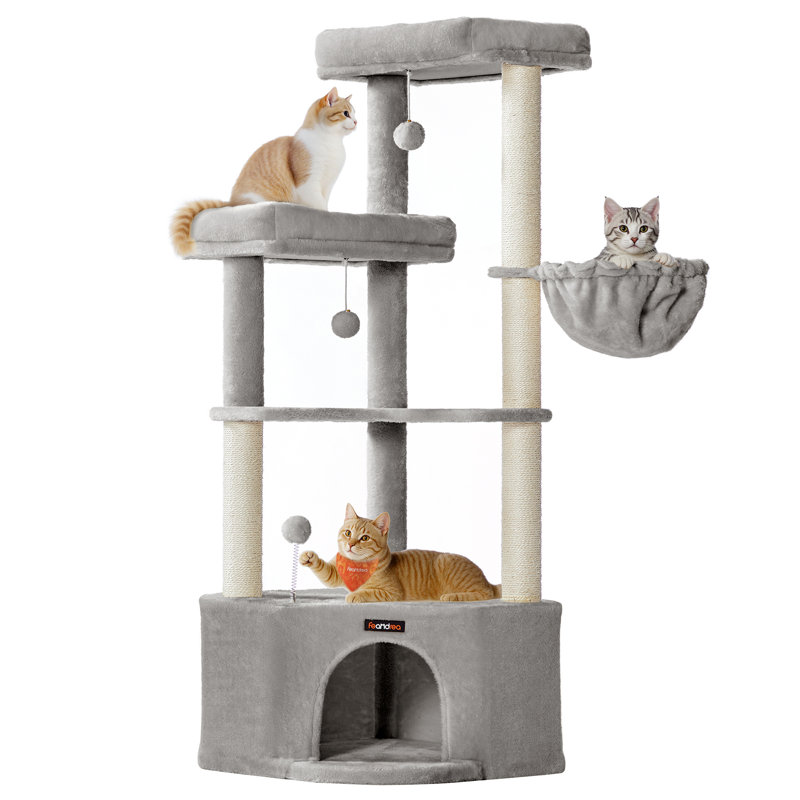 140.7cm H Cat Tree, Grey