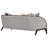 Houston Bouclé 3-Seater Sofa - Pebble Gray/Walnut