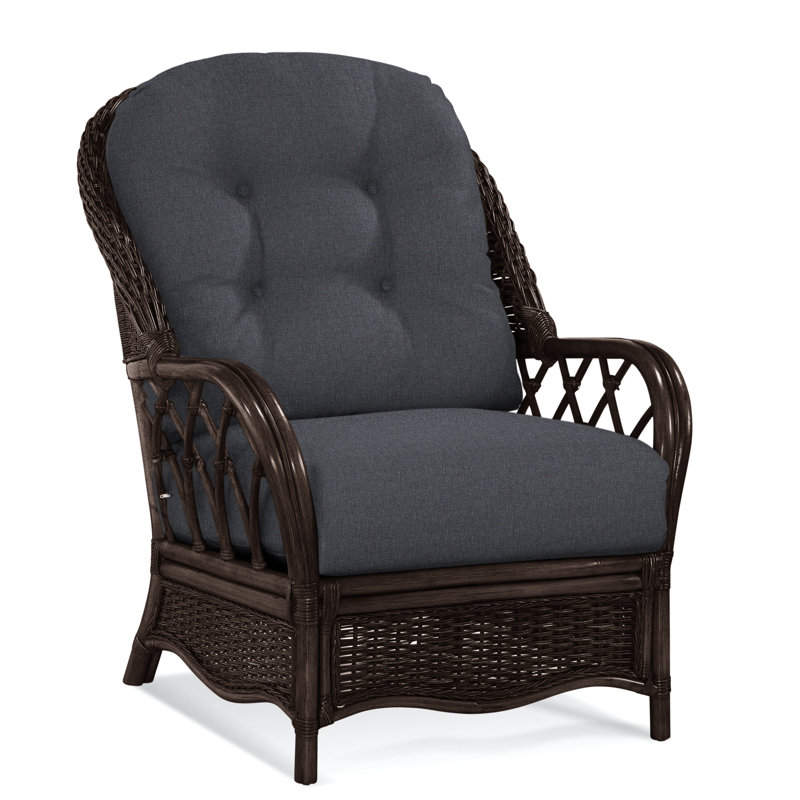 Chaise avec accoudoirs en rotin Everglade, Performance blanc sucre; 0863-91, Java
