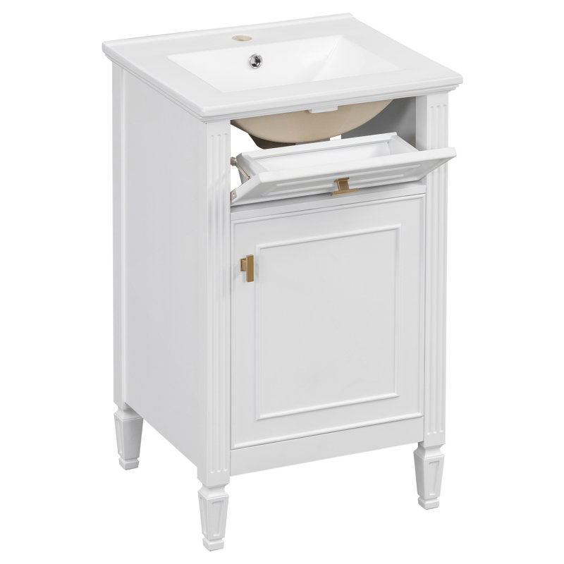 Meuble-lavabo de 20 pouces avec lavabo intégré