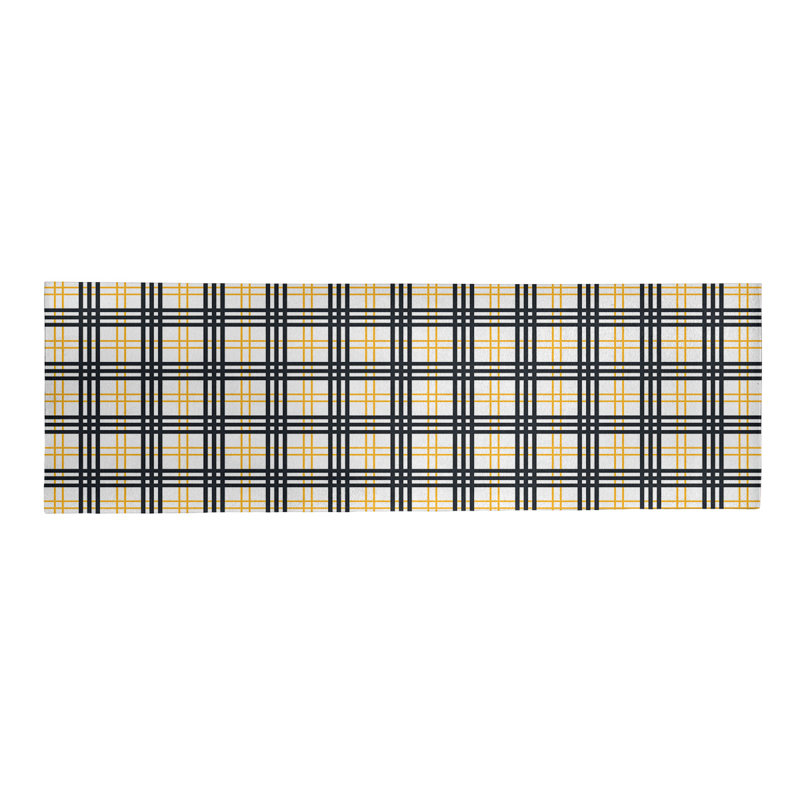 Tapis noir / blanc à carreaux, Tapis de couloir 2 pi 6 po x 8 pi