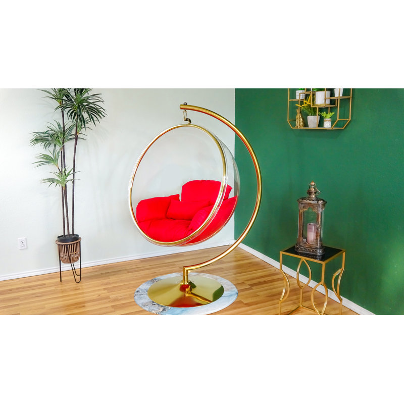 Balancelle avec support, Or / rouge