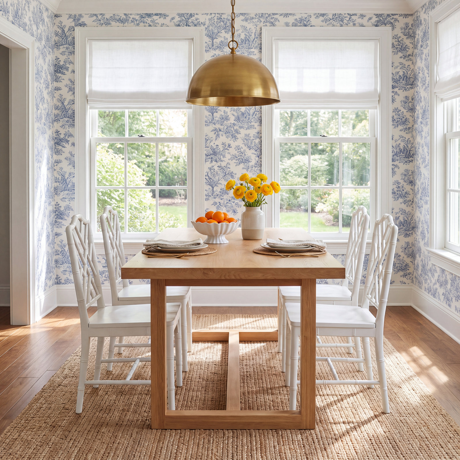 Modica 70" Pine Dining Table, Natural Brown