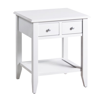 Sanibel 55 cm W Solid Wood Bedside Table