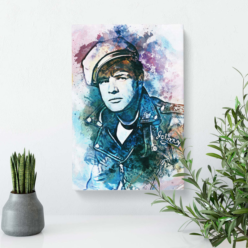 Marlon Brando In Abstract - Wrapped Canvas, 76cm H x 50cm W x 3cm D