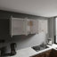 Armoire de rangement murale Lea avec support à vaisselle et tablettes ouvertes Lea - blanc-53406393