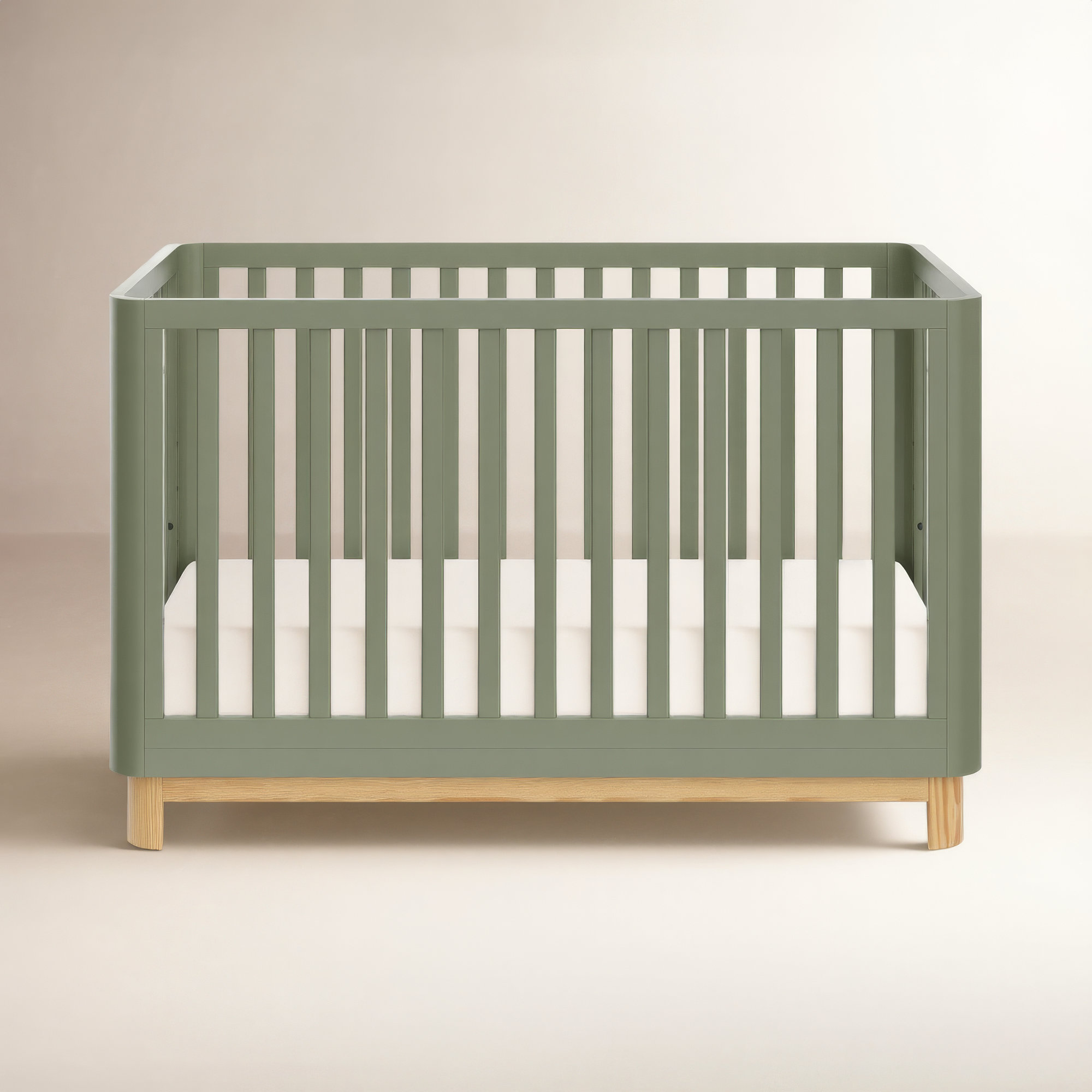 Santos 3-in-1 Standard Convertible Crib, Olive