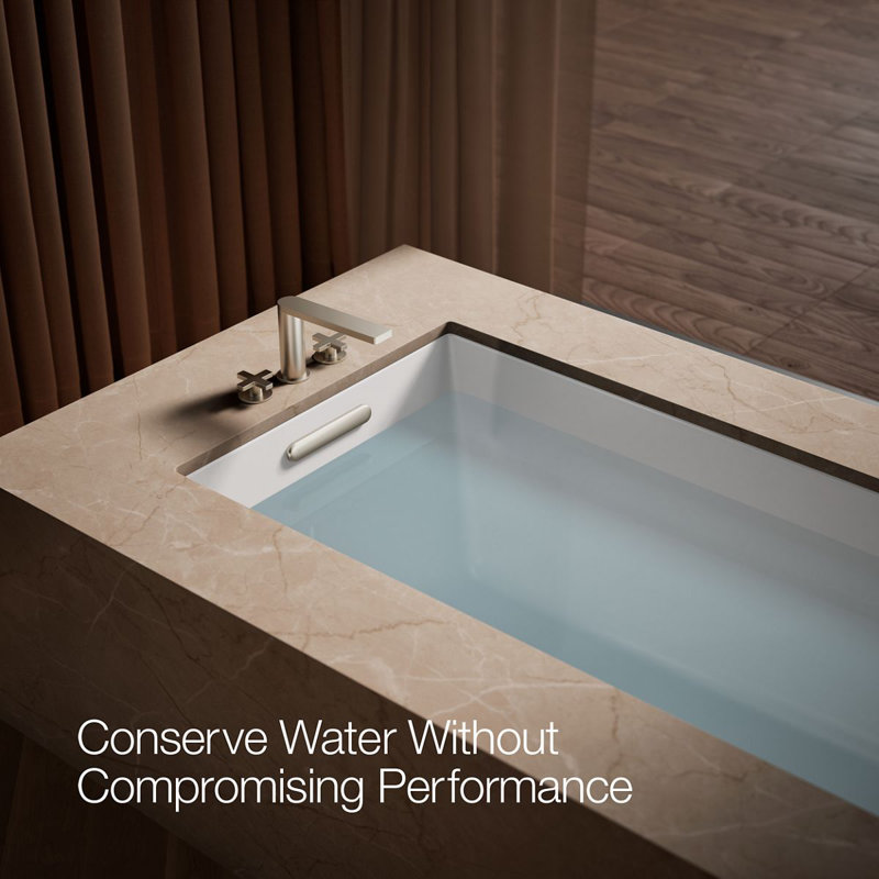 Composed Deck-Mount Bath Faucet With Cross Handles, Vibrant Brushed Nickel