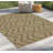 Brady 2'7" x 7'3" Rectangular Zigzag Area Rug with Geometric Pattern