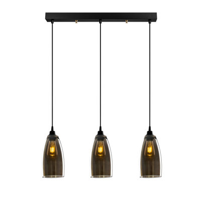 Paloalto 3 - Light Fume Kitchen Island Pendant