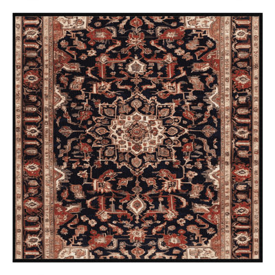 Tapis brun lavable à la machine