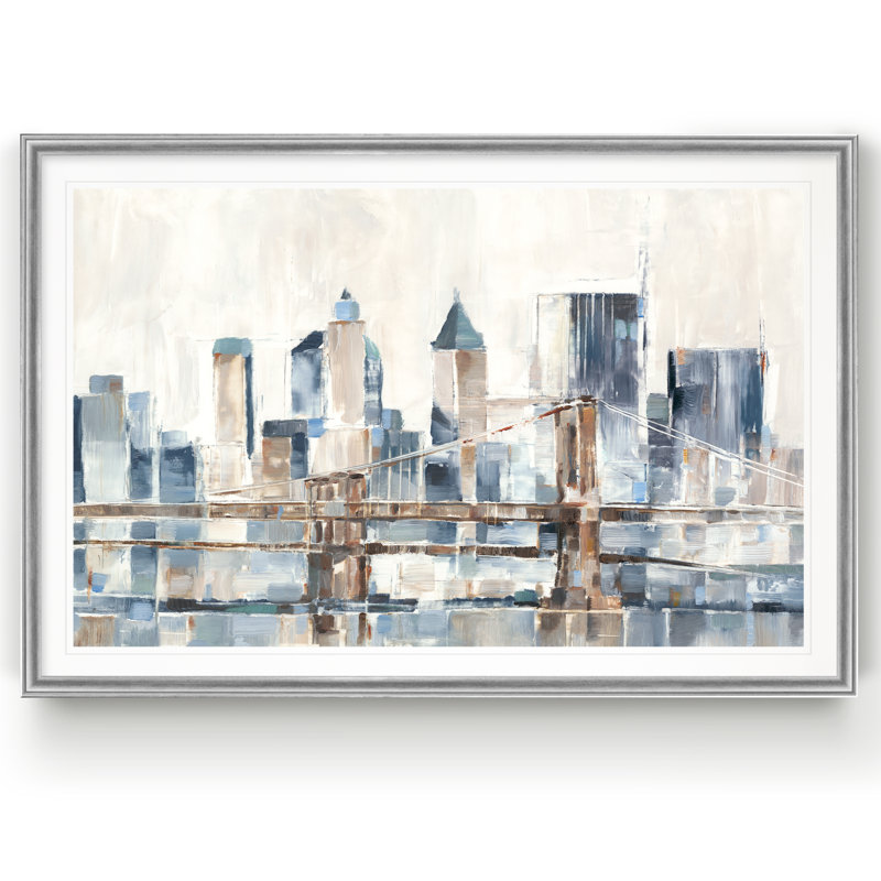 « blue hour i », impression sur toile, H 22,5 po x l 30,5 po x P 1,5 po, Argent