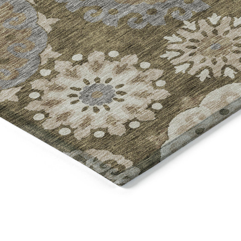 Tapis d'entrée / extérieur antidérapant Ferrand, Rond 8 pi