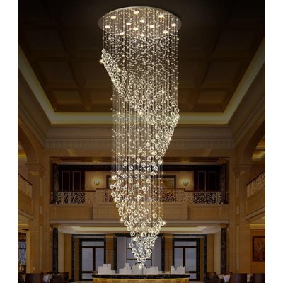 Mdern Large Raindrop Crystal Chandelier