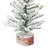 9" Flocked Pine Artificial Christmas Tree