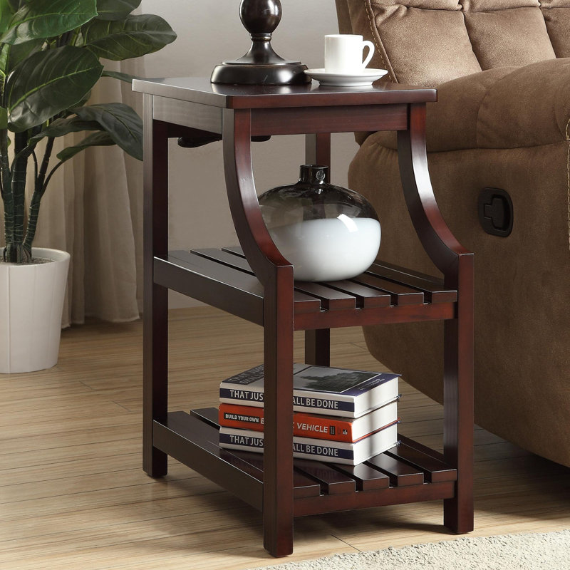 Table d'appoint Wasaki, Espresso, H 24,5 po x l 15,5 po x P 19,5 po