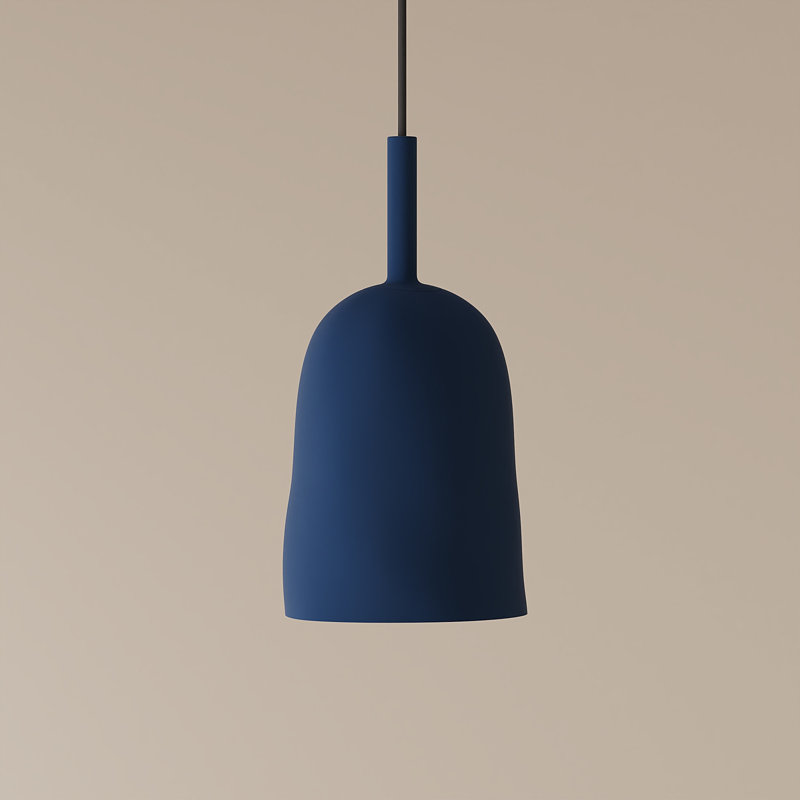 Vessel Pendant Light, 18" H x 14.5" W x 9" D, Midnight, Black