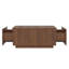 Table basse 33 po carrée avec 4 tiroirs de rangement-645718536